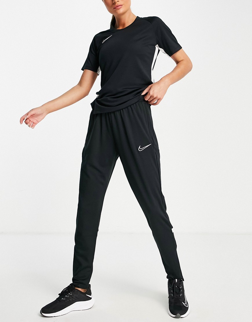 Nike Football - Nike soccer dri-fit academy pants in black/white-multi