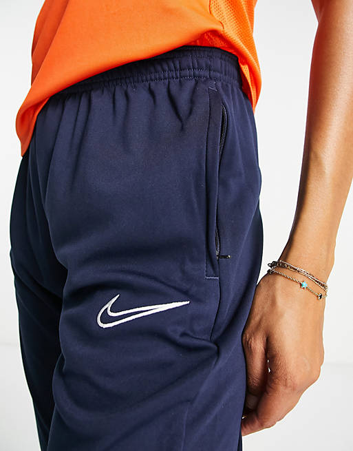 Nike Soccer Dri-FIT Academy polyknit pants in navy | ASOS