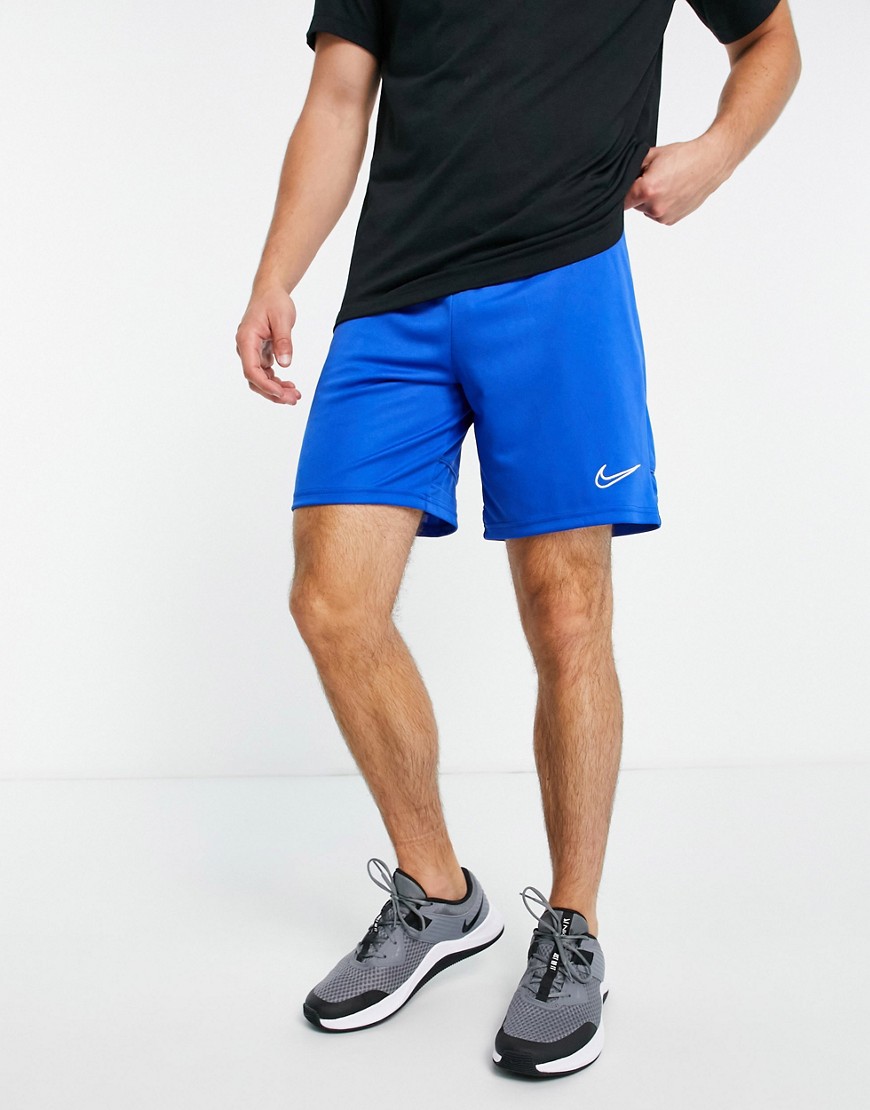 Nike Football Nike Soccer Dri-fit Academy Polyknit Shorts In Blue
