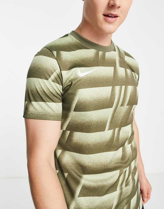 Nike Soccer Dri-FIT FC Libero polyknit T-shirt in khaki