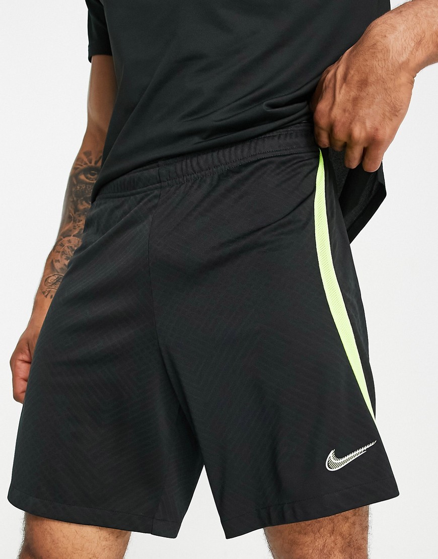 Nike Football Nike Soccer Dri-fit Strike Colorblock Polyknit Shorts In Black