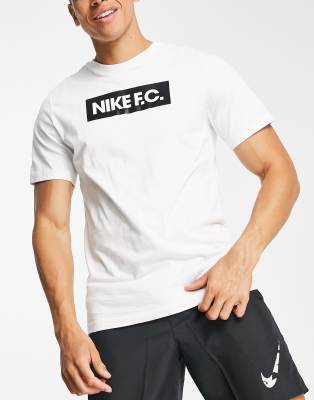 Nike Soccer Dri-FIT F.C. logo printed t-shirt in black