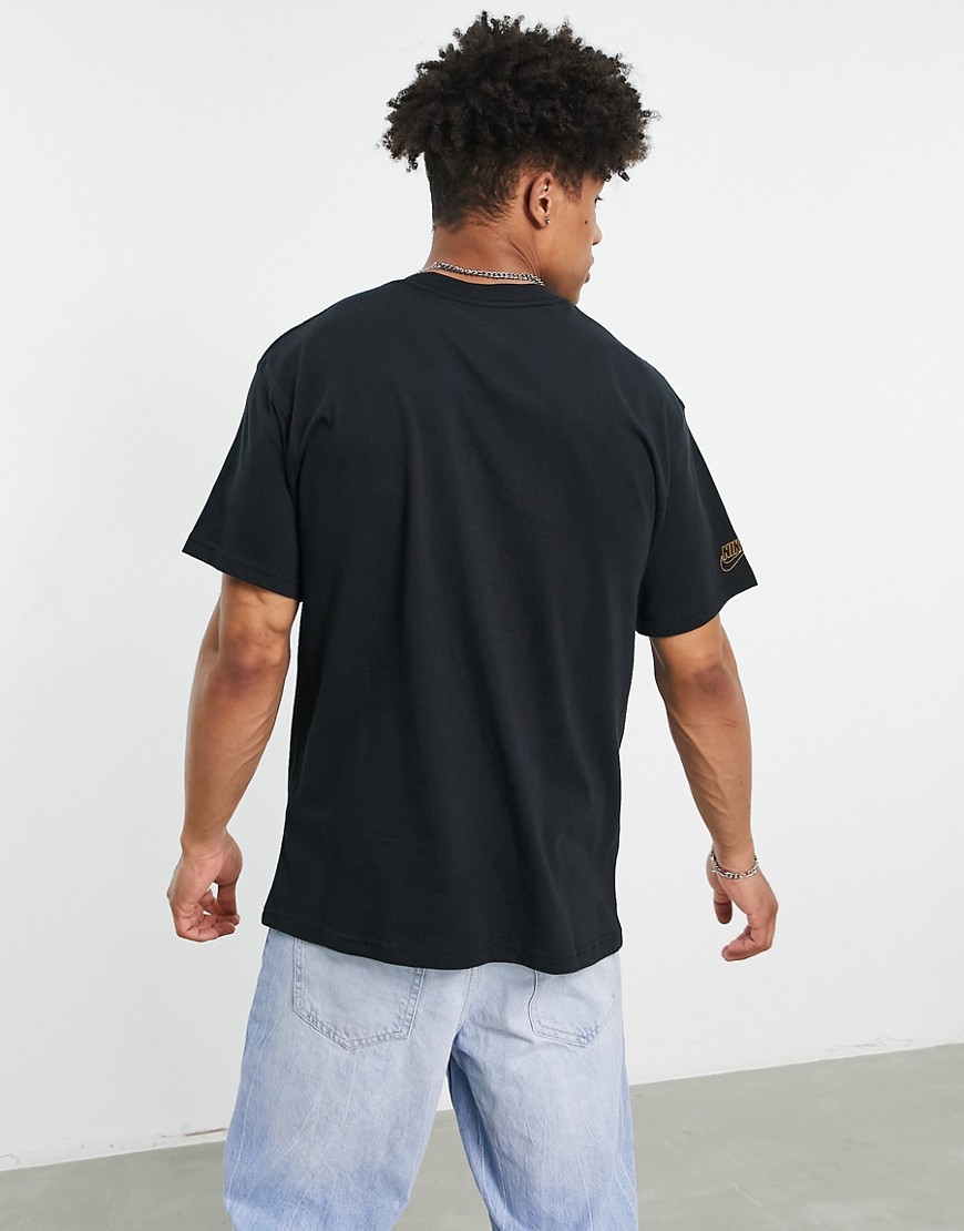 Sole Craft HBR - T-shirt nera con logo grafico-Nero - Nike T-shirt donna  - immagine1
