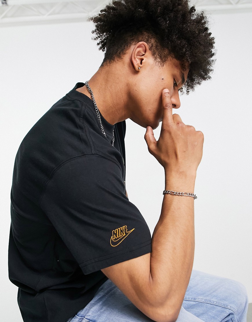 Sole Craft HBR - T-shirt nera con logo grafico-Nero - Nike T-shirt donna  - immagine3