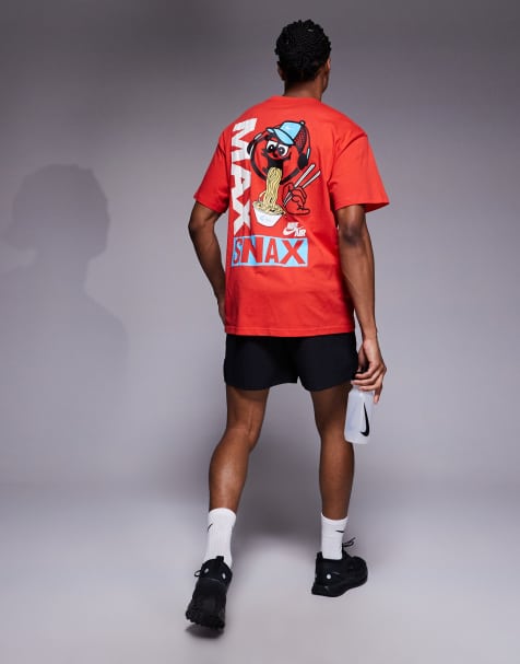 Nike Sole Food back print t-shirt in red - view 1