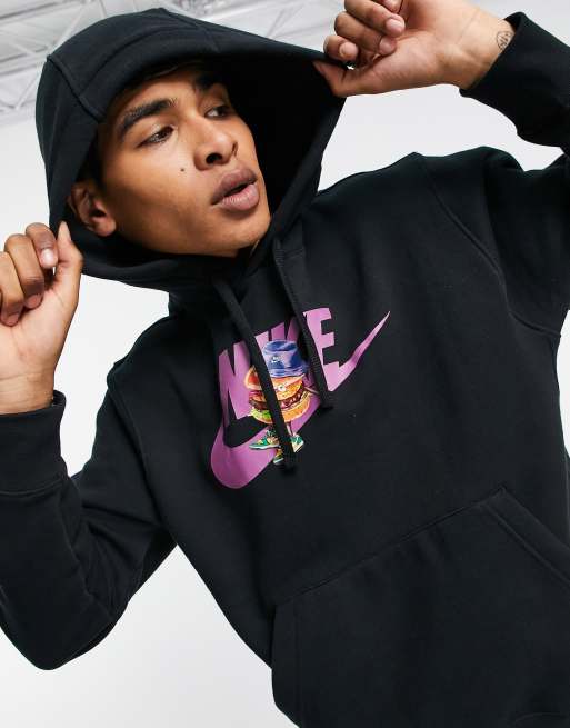 Nike Sole Food chest print hoodie in black