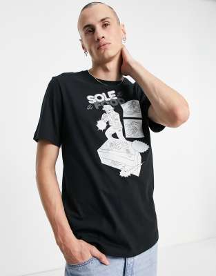 Nike Nike Sole Food chest print t-shirt in black