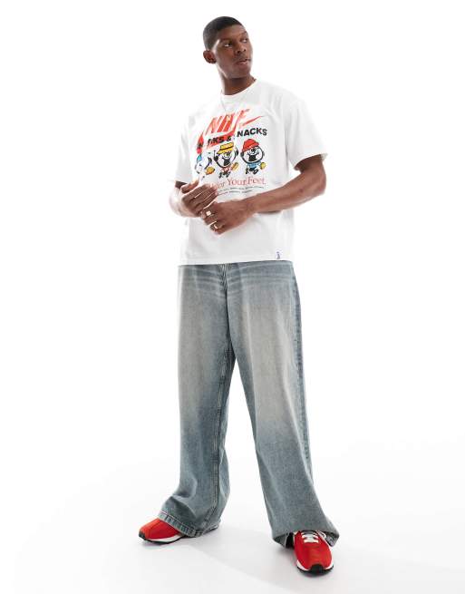 Nike Sole Food front print T-shirt in white | ASOS