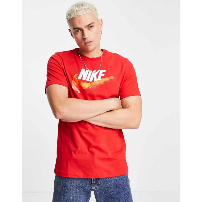 Nike - Sole Food - T-shirt con stampa sul petto, colore rosso