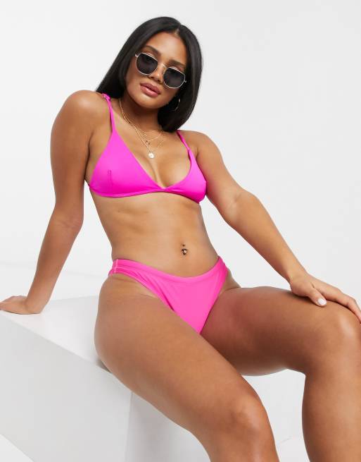 High Cut Thong Bottom in Fuchsia