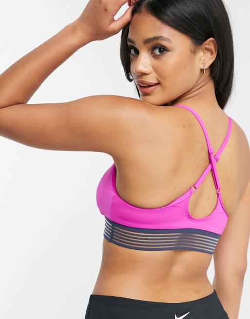 Buy online Solid Fuchsia Cotton Sports Bra (set Of 2) from