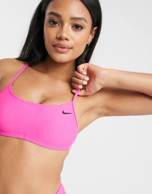 Nike solid racerback on sale bikini