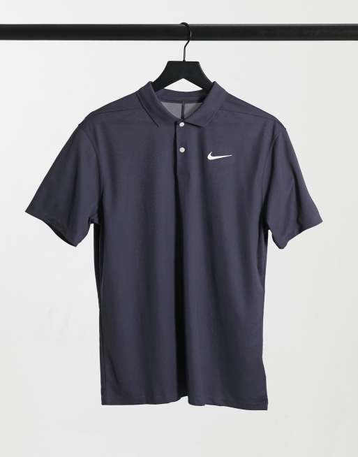 Nike Solid Schwarzes Polohemd Evesham Nj