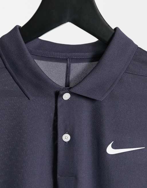 Nike Solid Schwarzes Polohemd Asos