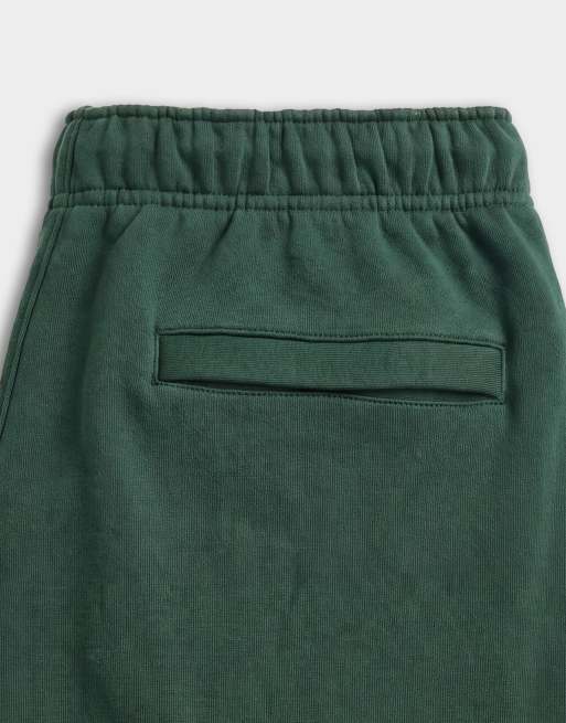 Nike Solo Fleece logo joggers met omslag in donkergroen, 9 van 9