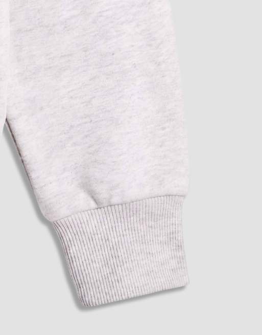 Nike Solo Fleece oversized double zip fleece hoodie in light grey, 9 of 9