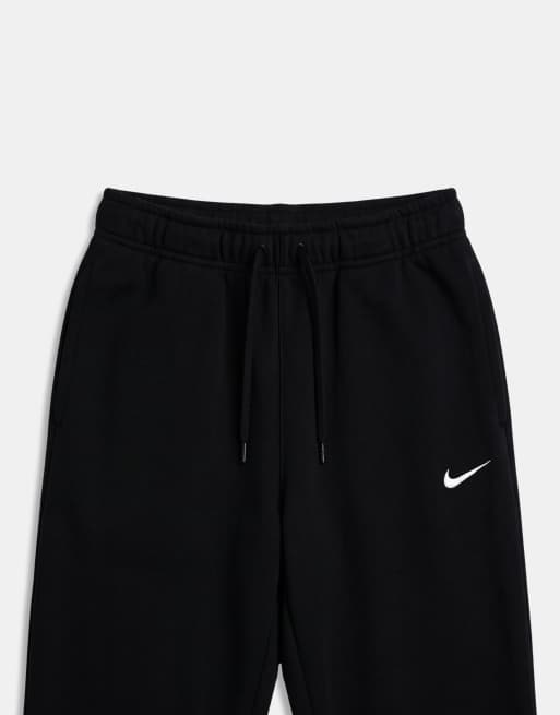 Nike Solo Fleece straight leg bungee joggers in black, 7 of 9
