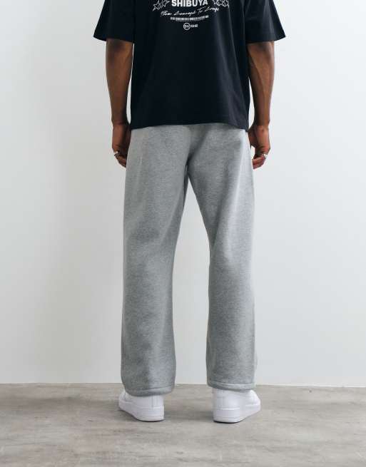 Nike Solo Fleece straight leg bungee joggers in grey, 5 of 5