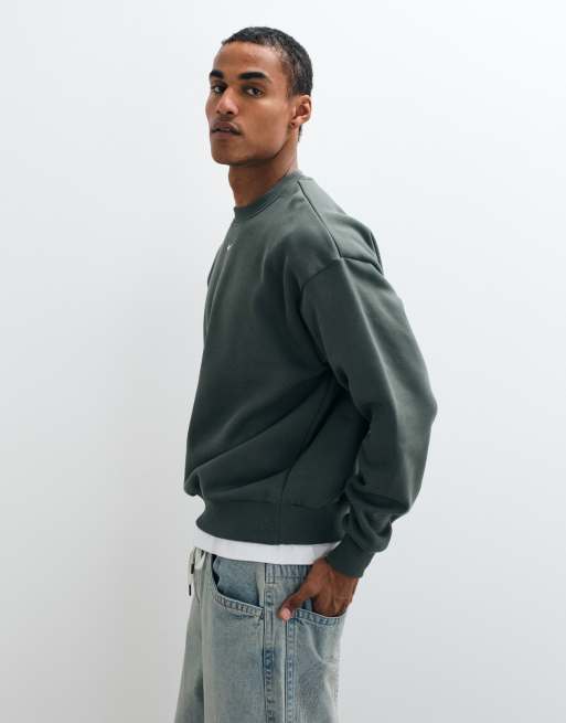Nike Solo mellantjock sweatshirt i grönt, 4 av 5
