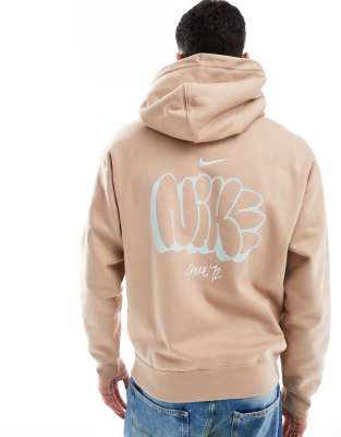 Nike Solo Swoosh hoodie in brown ASOS