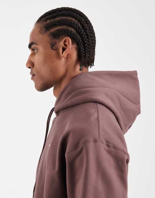 Nike Solo Swoosh hoodie in brown | ASOS