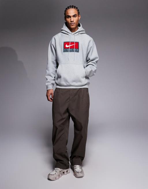 Nike Solo Swoosh hoodie in gray , 2 of 5