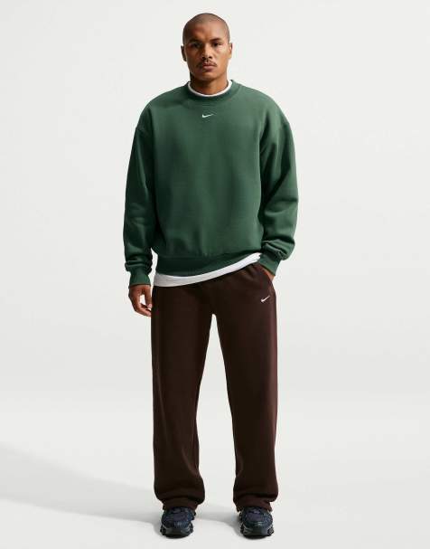 Nike Solo Swoosh pantalon à cordon élastique marron - view 1