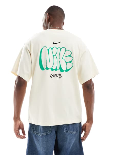 Nike - Solo Swoosh - T-shirt à motif - Crème - view 1