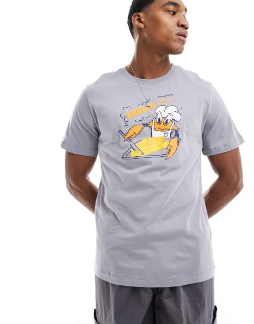 Nike soul food graphic t-shirt in gray