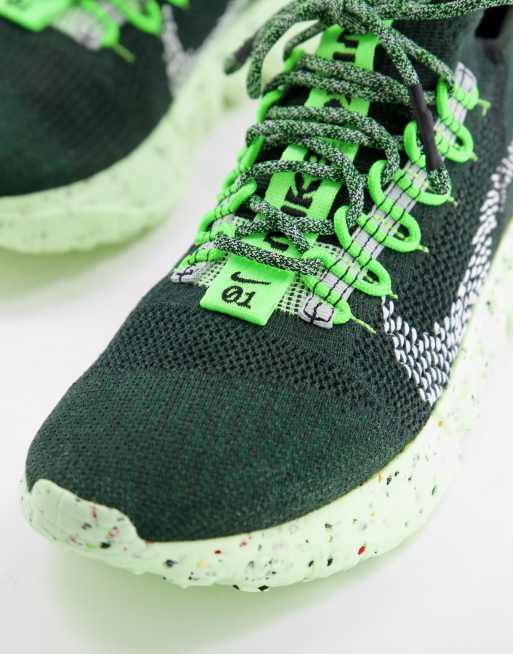 Electric cheap green sneakers