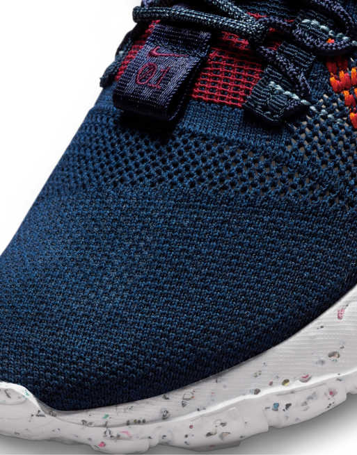 Nike Space Hippie 01 sneakers in midnight navy/magma orange  display picture 2