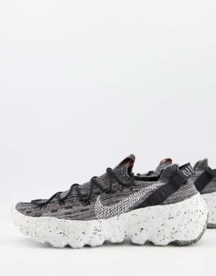 Nike Black & Grey Space Hippie 04 Sneakers In Grey