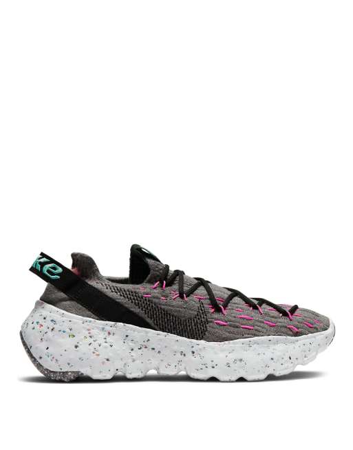 Nike Space Hippie 04 sneakers in smoke gray/pink blast | ASOS