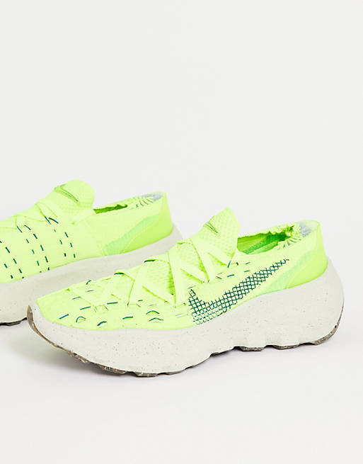 Nike Space Hippie 04 trainers in lime and stone | ASOS
