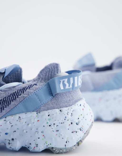 Nike Space Hippie trainers in baby blue, 2 of 4