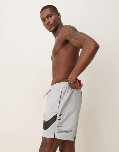 Nike - Specs - Grå 7-tommer-badeshorts i volley-stil - view 1