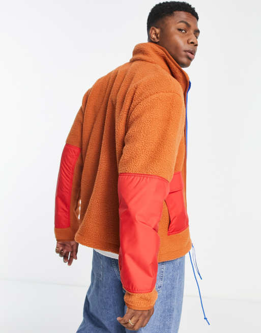 Nike air full zip best sale sherpa jacket