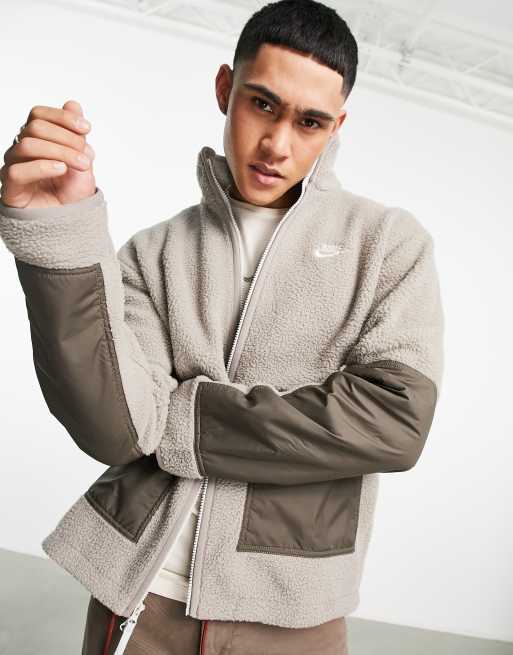 Nike sherpa store jacket mens