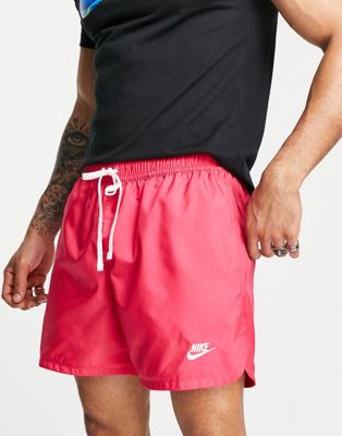 lined woven shorts in pink | ASOS