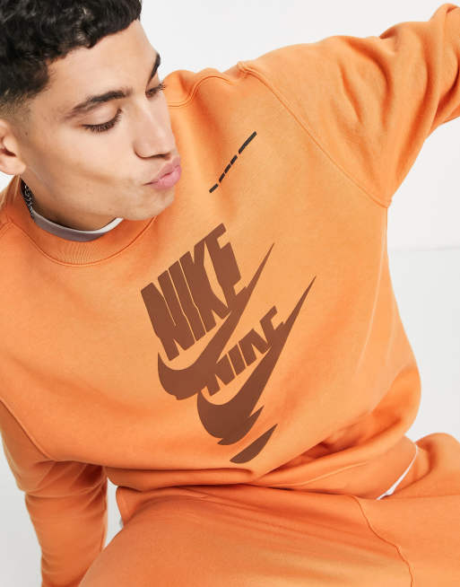 Nike - Sport Essentials Multi Futura - Sweat en polaire avec logo - Orange, 4 de 4