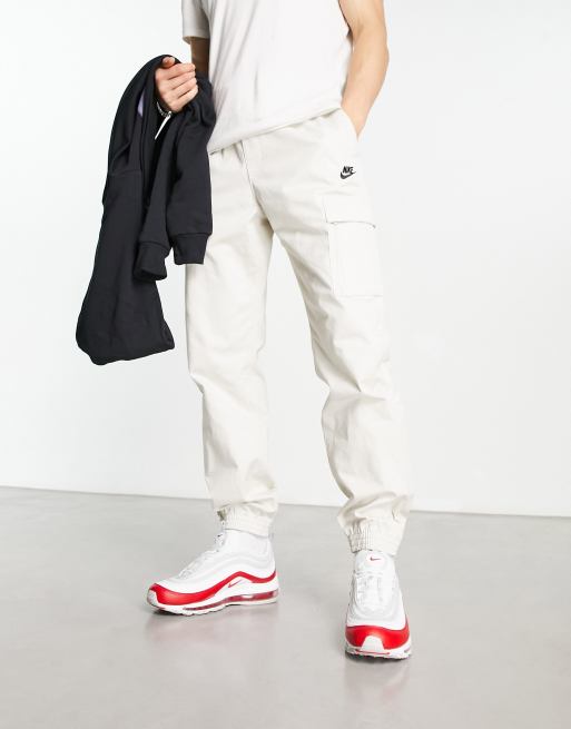 Nike Sport – Joggersy w stylu utility z tkaniny w kolorze złamanej bieli