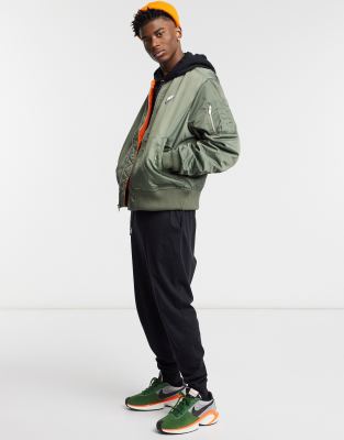 nike khaki bomber jacket