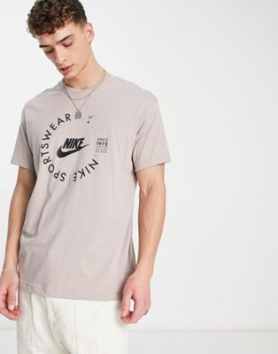 Nike Sport Utility t-shirt in brown - ASOS Price Checker