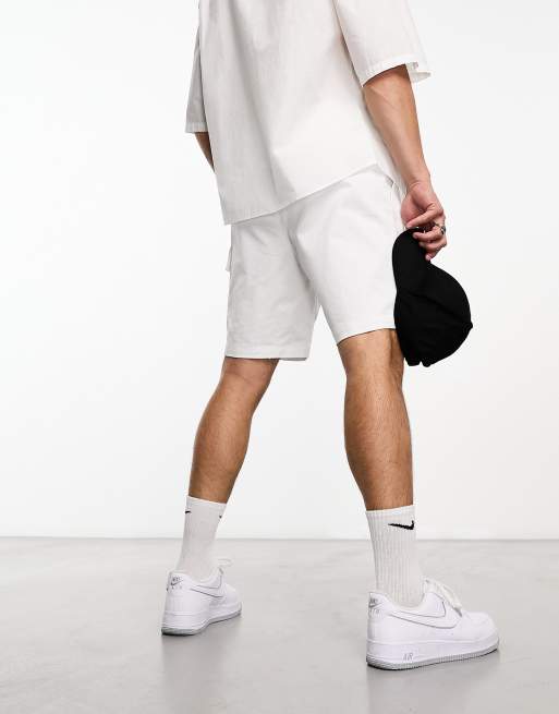 Nike air best sale white shorts