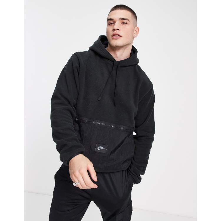 Nike Sport Utility hoodie with woven pocket in black
