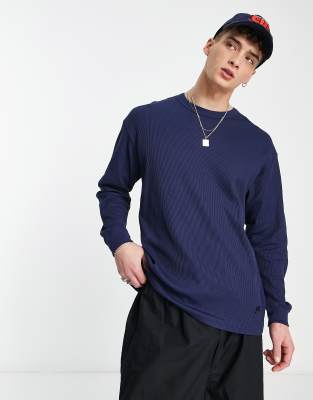 Nike Sport Utility long sleeve t-shirt in navy