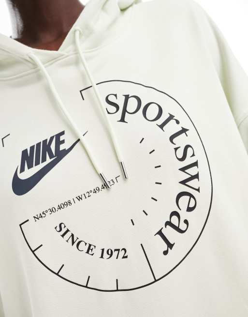 Grey and lime green nike outlet hoodie