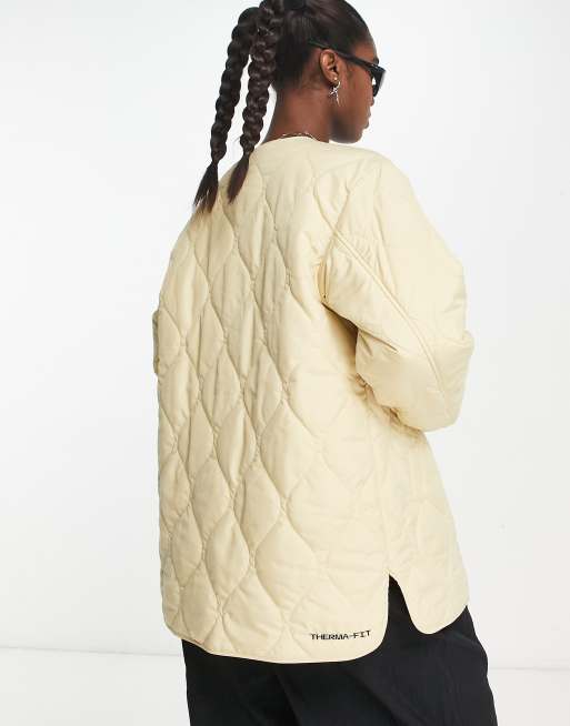 Nike Sport Utility quilted jacket in beige, 3 of 4