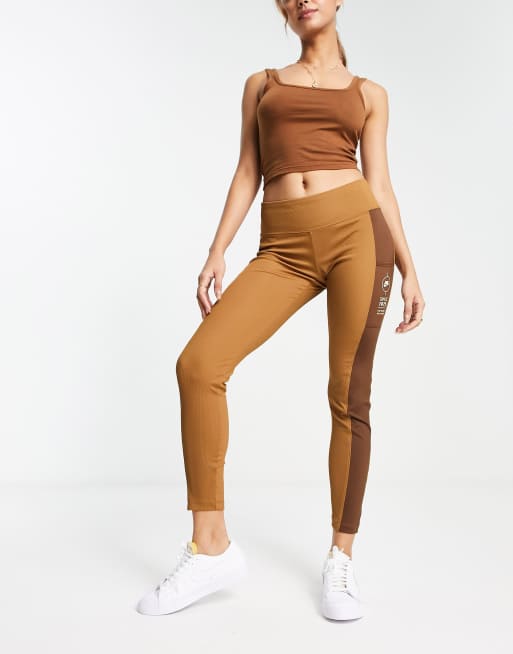 Nike WMNS RIBBED UTILITY LEGGINGS Brown