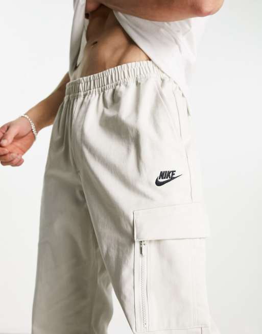 Nike Sport Utility woven joggers in off white